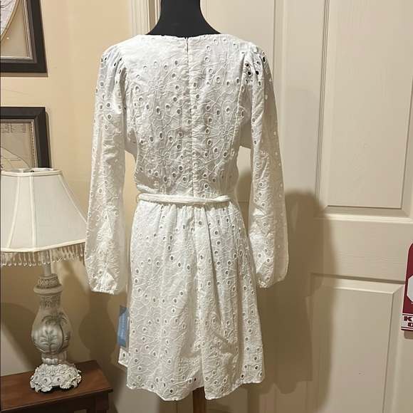 London Times White Bishop Sleeve Sundress. NWT. Size 6 - Picture 5 of 11
